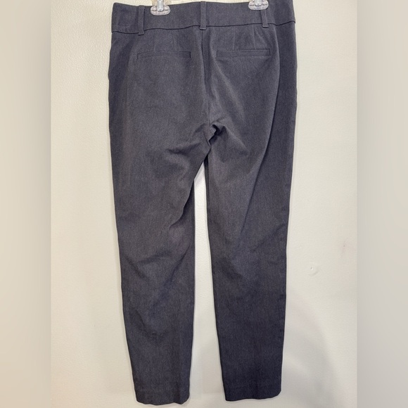 Ann Taylor LOFT Charcoal Gray Curvy Skinny Ankle Dress Pants Slacks Size 4 - Picture 3 of 7